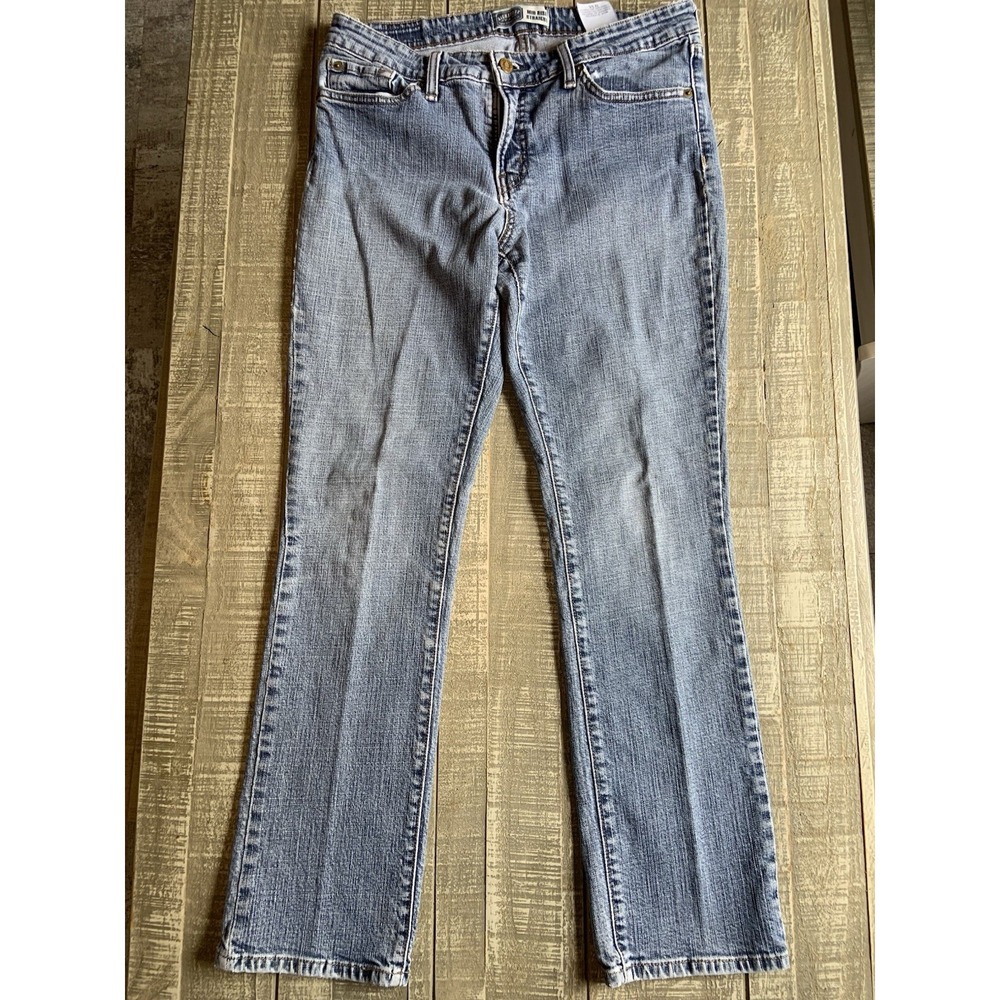 Levi's Women's Size 12‎ Jeans Blue Denim Medium Wash Mid Rise Straight Levi Nice